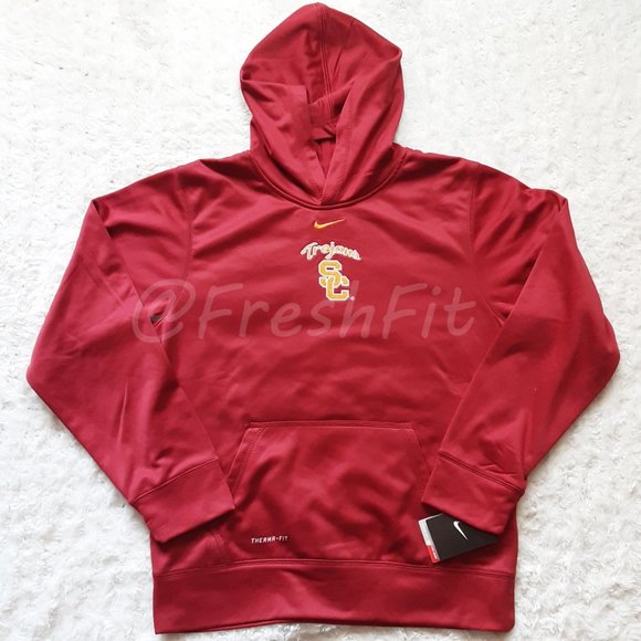 🆕Nike USC Trojans Boys Therma-FIT Pullover Hoodie XL NWT